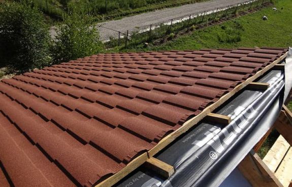Монтаж композитной черепицы